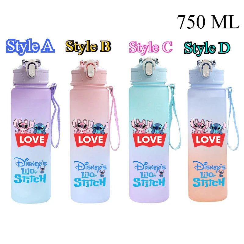 Taza de agua de 750 ml con diseño de Stitch Angel